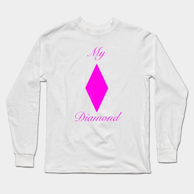 My Diamond: Pink Long Sleeve T-Shirt by Starkisser